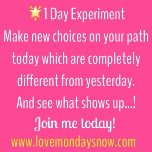 1 Day Experiment - change your path